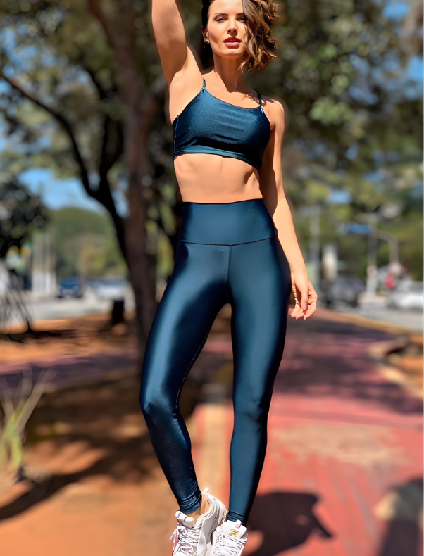 LEGGINGS ORAH FITNESS - Blu Notte Lucido